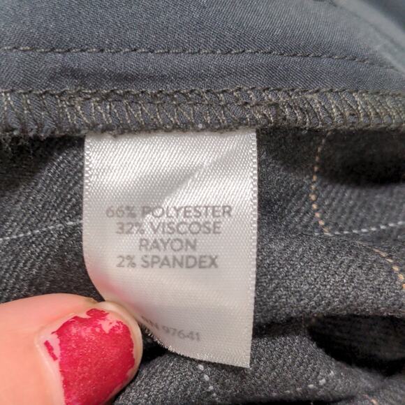 J. Jill windowpane plaid ponte trousers 167891 - Picture 5 of 6